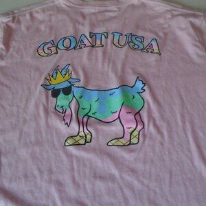 goat usa t-shirt pink adult size m clean BIN P1